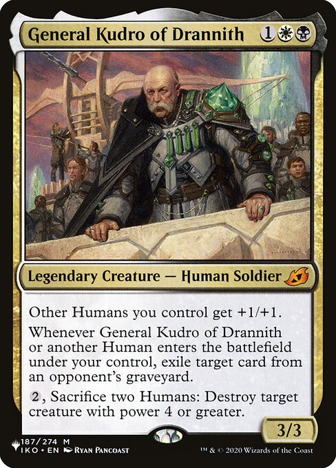 《ドラニスのクードロ将軍/General Kudro of Drannith》[PWシンボル付き再版] 金R