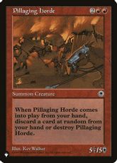 《略奪の大軍/Pillaging Horde》[PWシンボル付き再版] 赤R