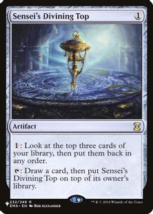 《師範の占い独楽/Sensei's Divining Top》[PWシンボル付き再版] 茶R