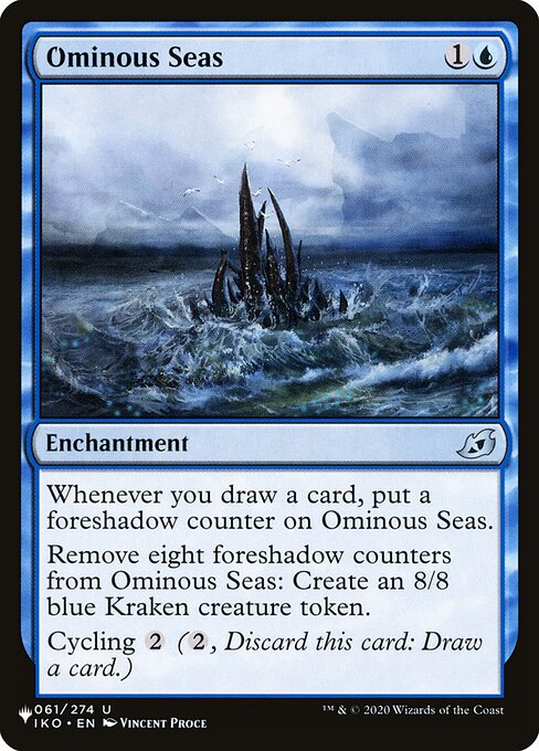《不吉な海/Ominous Seas》[PWシンボル付き再版] 青U