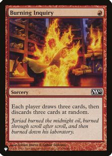 (M10-128)《燃え立つ調査/Burning Inquiry》[PWシンボル付き再版] 赤C