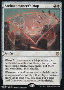 《古術師の地図/Archaeomancer's Map》[PWシンボル付き再版] 白R