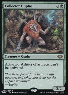 《溜め込み屋のアウフ/Collector Ouphe》[PWシンボル付き再版] 緑R