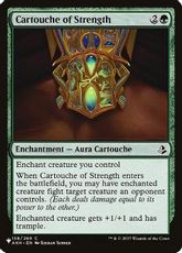 (AKH-158)《活力のカルトーシュ/Cartouche of Strength》[PWシンボル付き再版] 緑C