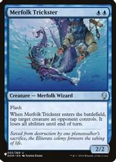 (DOM-56)《マーフォークのペテン師/Merfolk Trickster》[PWシンボル付き再版] 青U