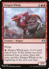 (DMR-116)《チビ・ドラゴン/Dragon Whelp》[PWシンボル付き再版] 赤U