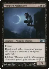 (M13-112)《吸血鬼の夜鷲/Vampire Nighthawk》[PWシンボル付き再版] 黒U