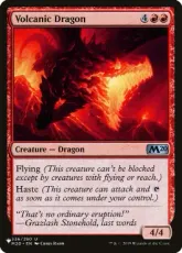 (M20-336)《火山のドラゴン/Volcanic Dragon》[PWシンボル付き再版] 赤U
