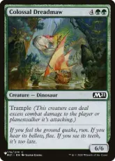 (M21-176)《巨大な戦慄大口/Colossal Dreadmaw》[PWシンボル付き再版] 緑C