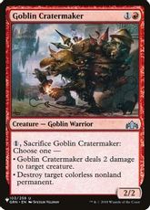 (GRN-103)《ゴブリンのクレーター掘り/Goblin Cratermaker》[PWシンボル付き再版] 赤U