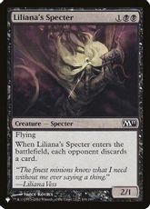 (M11-104)《リリアナの死霊/Liliana's Specter》[PWシンボル付き再版] 黒C