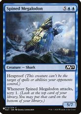 (M21-72)《有刺メガロドン/Spined Megalodon》[PWシンボル付き再版] 青C