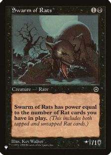 (P02-89)《ネズミの大群/Swarm of Rats》[PWシンボル付き再版] 黒C