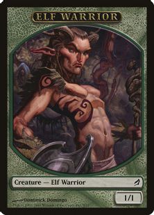 (009)《エルフ・戦士トークン/Elf Warrior Token》[LRW] 緑