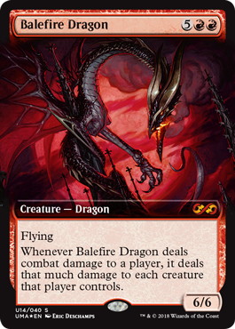 【Foil】《災火のドラゴン/Balefire Dragon》[UBT] 赤R