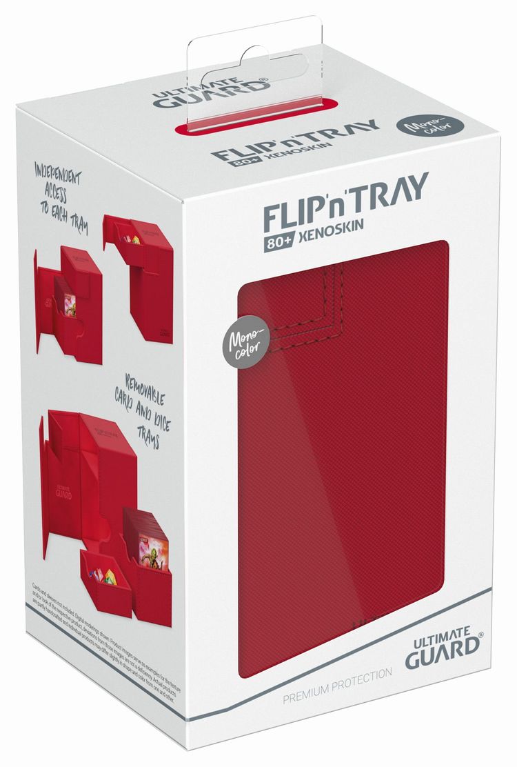 アルティメットガード社 Flip`n`Tray 80+ XenoSkin Monocolor Red