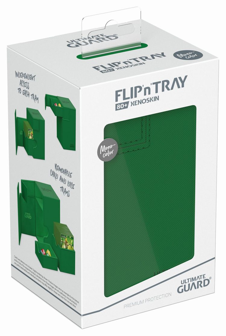 アルティメットガード社 Flip`n`Tray 80+ XenoSkin Monocolor Green 
