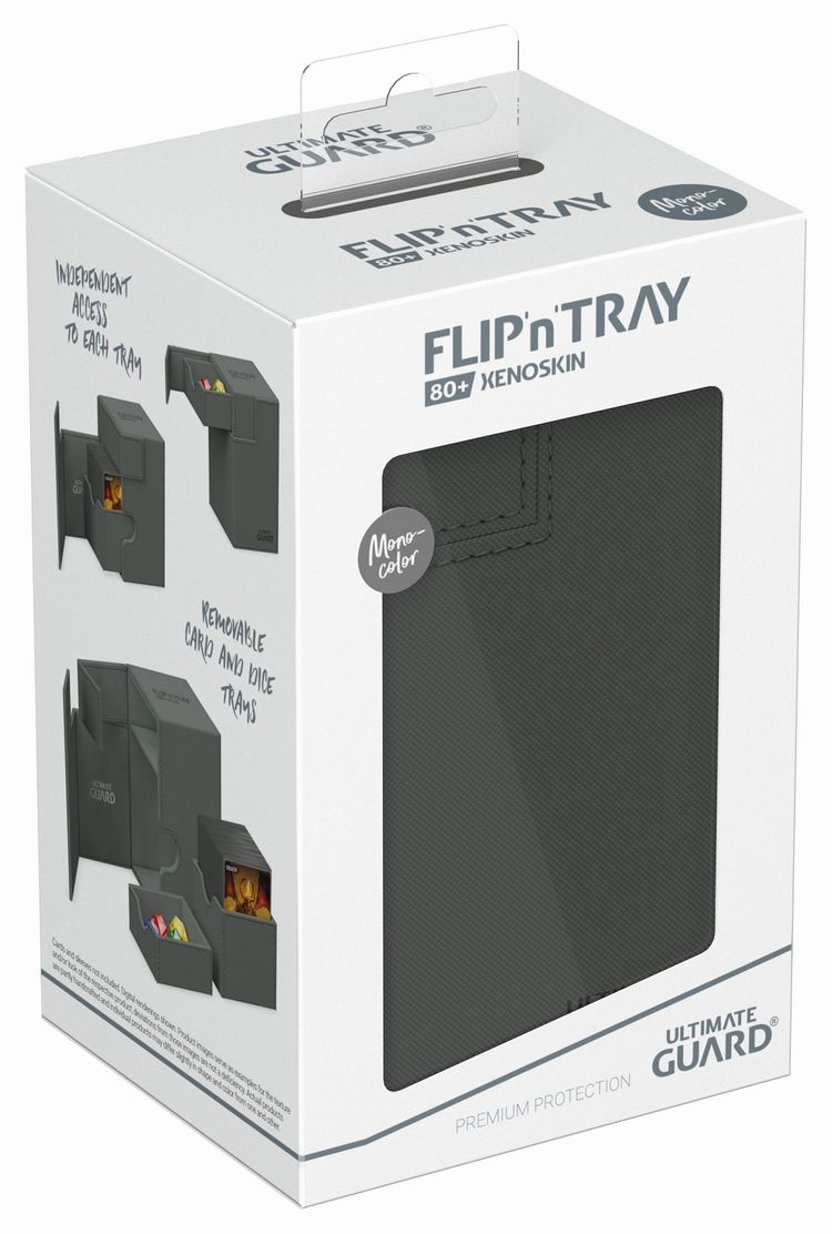 アルティメットガード社 Flip`n`Tray 80+ XenoSkin Monocolor Grey:UGD011225