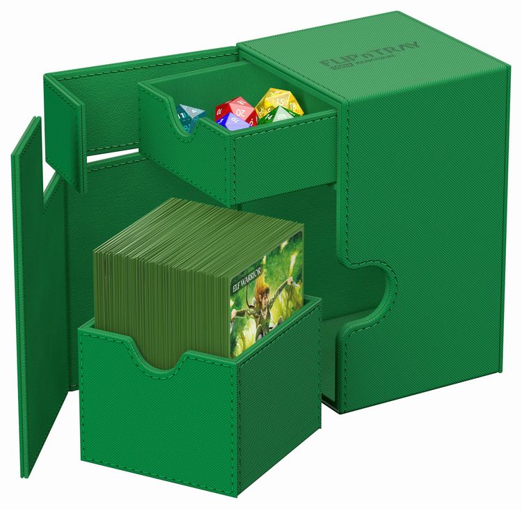 アルティメットガード社 Flip`n`Tray 100+ XenoSkin Monocolor Green:UGD011230