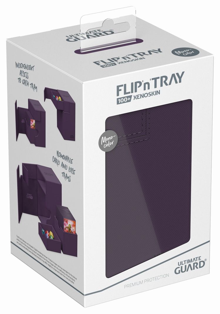 アルティメットガード社 Flip`n`Tray 100+ XenoSkin Monocolor Purple