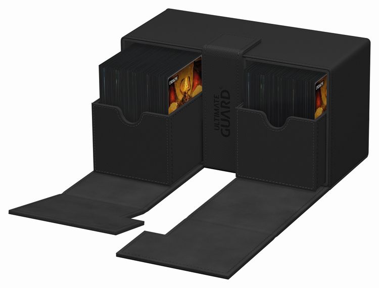 アルティメットガード社 Twin Flip`n`Tray 200+ XenoSkin Monocolor Black:UGD011242