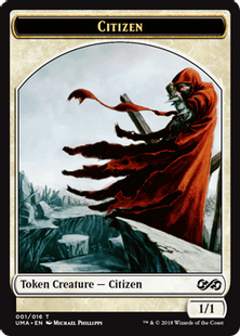 001)《市民トークン/Citizen Token》[UMA] 白 | 日本最大級 MTG通販
