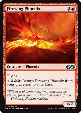 【Foil】《火翼のフェニックス/Firewing Phoenix》[UMA] 赤U