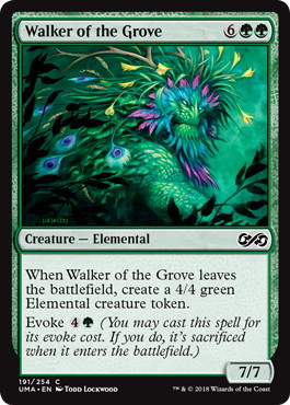 【Foil】《木立を歩むもの/Walker of the Grove》[UMA] 緑C