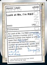 《Look at Me, I'm R&D》[UND] 白R