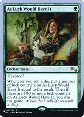 【Foil】《As Luck Would Have It》[PWシンボル付き再版] 緑R