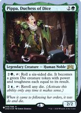 【Foil】《Pippa, Duchess of Dice》[PWシンボル付き再版] 緑R