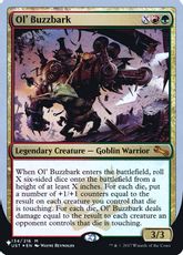 【Foil】《Ol' Buzzbark》[PWシンボル付き再版] 金R