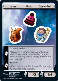 (004)《Urza's Dark Cannonball》[UNF] ステッカー
