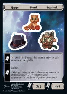(008)《Happy Dead Squirrel》[UNF] ステッカー