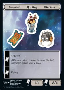 (023)《Ancestral Hot Dog Minotaur》[UNF] ステッカー