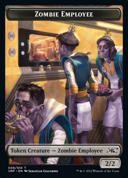 【Foil】《Zombie Employeeトークン(006)》[UNF] 黒