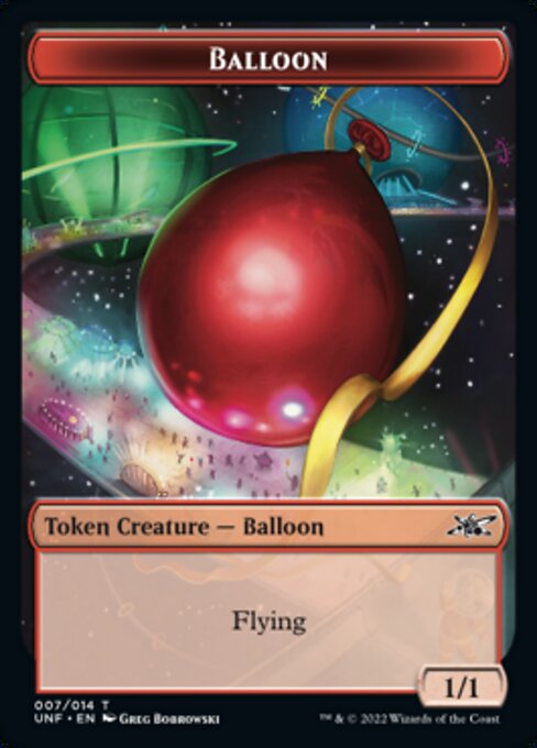 【Foil】(007)《Balloonトークン/Balloon Token》[UNF] 赤