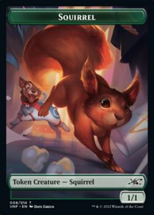 (008)《リストークン/Squirrel Token》[UNF] 緑