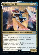 【ギャラクシー・Foil】(448)《Angelic Harold》[UNF-GF] 金U