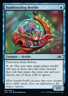 【Foil】《Bamboozling Beeble》[UNF] 青C