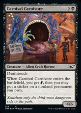 【ギャラクシー・Foil】(354)《Carnival Carnivore》[UNF-GF] 黒C