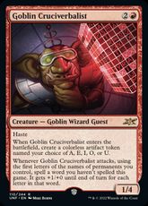 【Foil】《Goblin Cruciverbalist》[UNF] 赤R