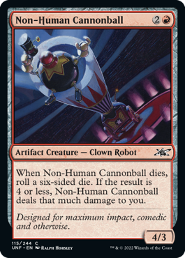 【Foil】《Non-Human Cannonball》[UNF] 赤C