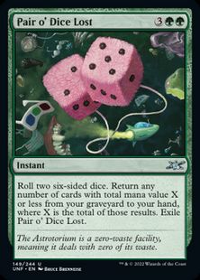 【Foil】《Pair o' Dice Lost》[UNF] 緑U