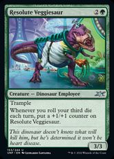 【Foil】《Resolute Veggiesaur》[UNF] 緑U