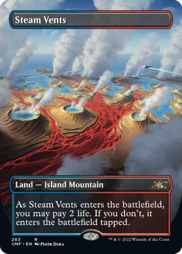 MTG 蒸気孔/Steam Vents 【foil】-