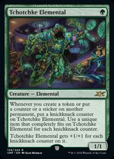 【Foil】《Tchotchke Elemental》[UNF] 緑R