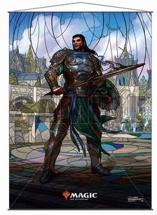 ウルトラ・プロ MTG ウォールスクロール 灯争大戦 ステンドグラス《黒き剣のギデオン》