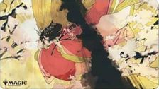 ウルトラ・プロ プレイマット ストリクスヘイヴン:魔法学院 日本画版《破滅の刃/Doom Blade》P1937