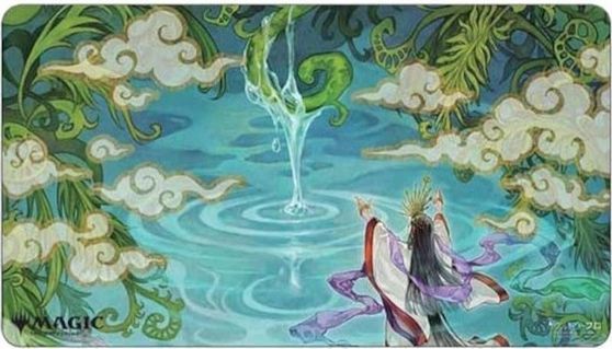 ウルトラ・プロ プレイマット ストリクスヘイヴン:魔法学院 日本画版《成長のらせん/Growth Spiral》P1964